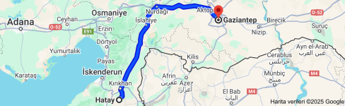Hatay Gaziantep Arası Kaç Km.png